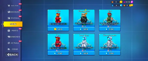 Adventure Planet Space Racing Mod APK Unlocked All Skins