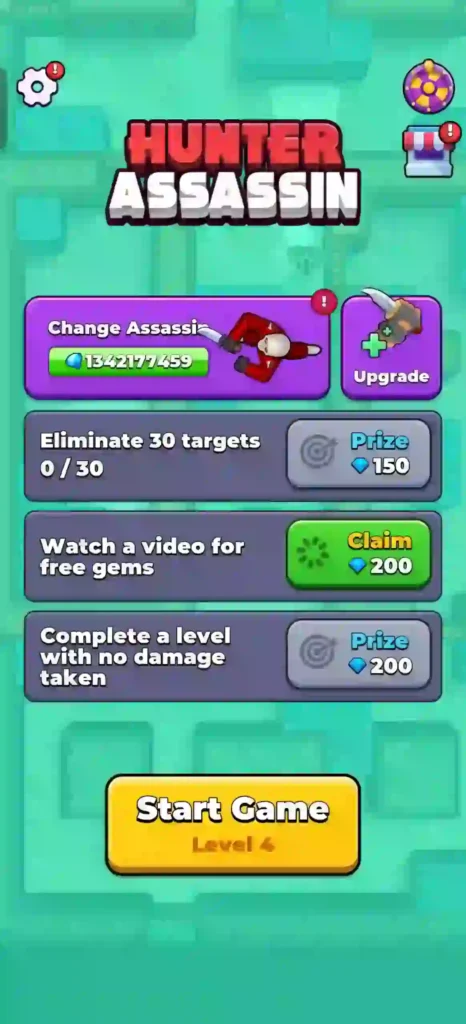 Hunter Assassin MOD APK Unlimited Crystals 1