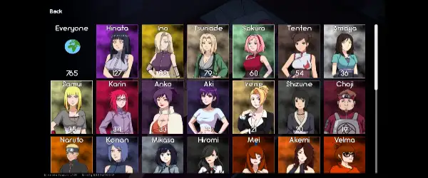 Naruto Kunoichi Trainer APK All Characters Scenes Unlocked