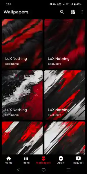 Nothing Icon Pack LuX Mod APK Wallpaper