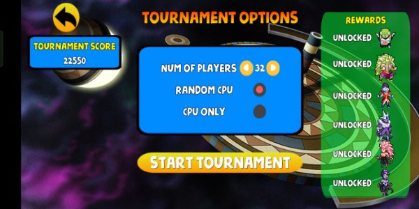 Power Warriors Mod Tournament Mode 