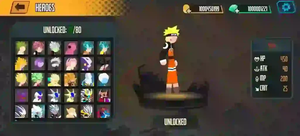 Stickman Dragon Fight Super MOD APK Naruto 1 1