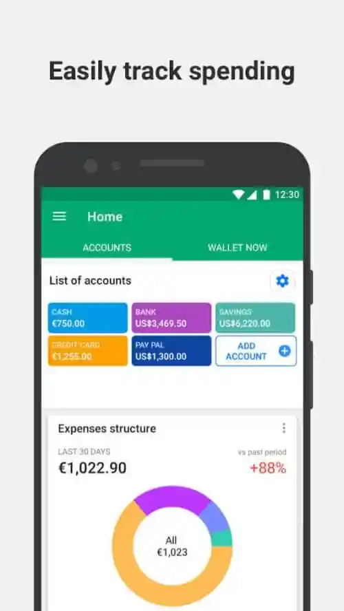 Wallet App Screenshots 1