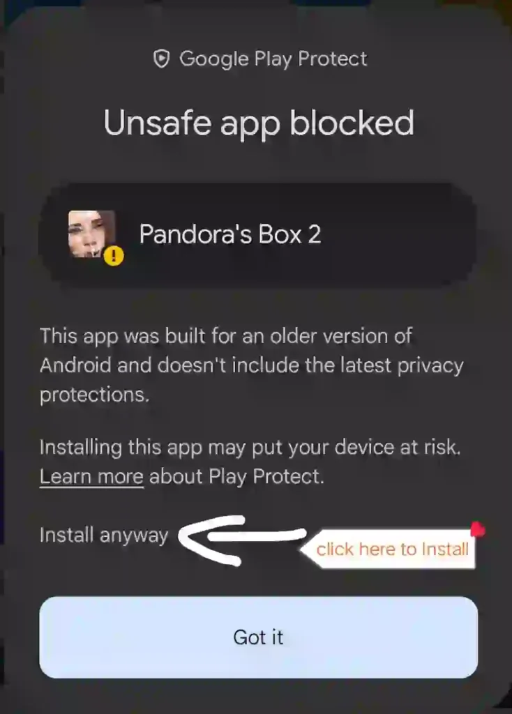 Google Play Store Error Unsafe App Blocked