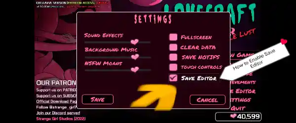 How To Enable Lovecraft Locker Tentacle Lust APK Save Editor