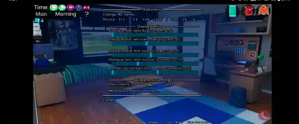 Milfy City APK Cheat Mode Menu