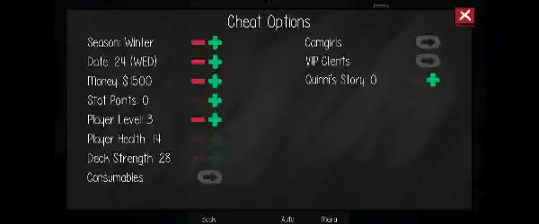Sugar Service APK Cheat Mode Options
