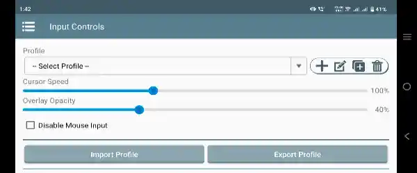 Winlator Emulator APK Inputs Control Settings